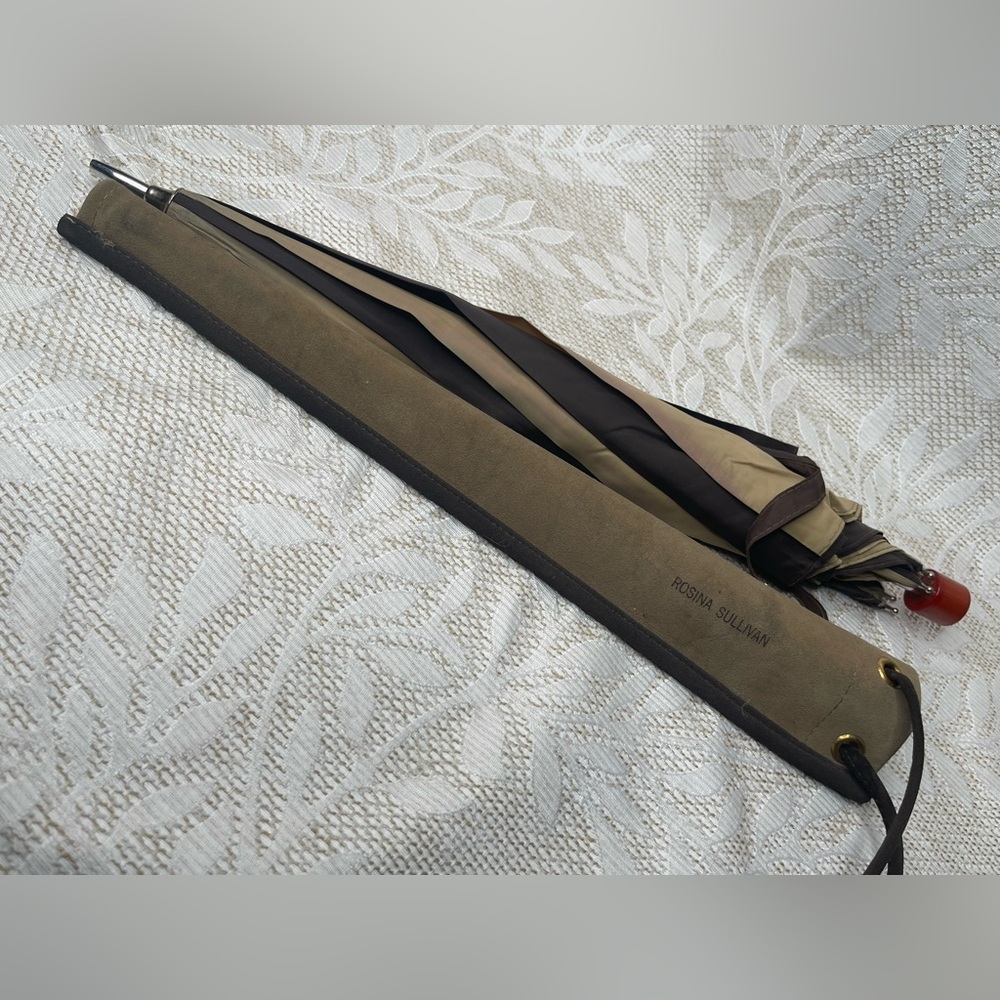 Vintage 19” Umbrella With Carry Pouch